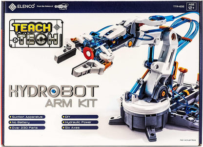 Teach Tech “Hydrobot Arm Kit”, Hydraulic Kit, STEM Building Toy for Kids 12+