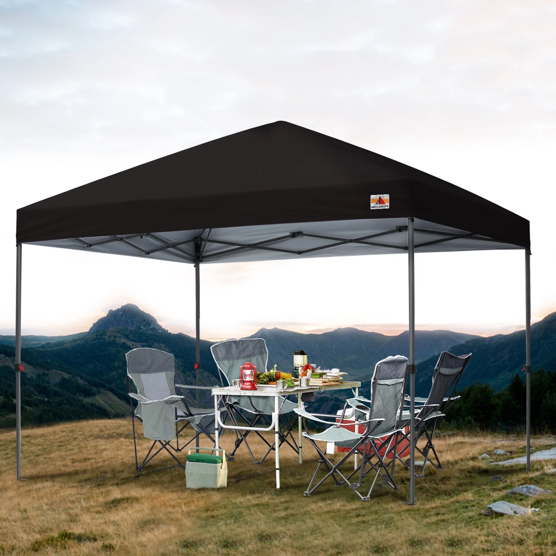 12 Ft X 12 Ft Easy Pop up Outdoor Canopy Tent,Black