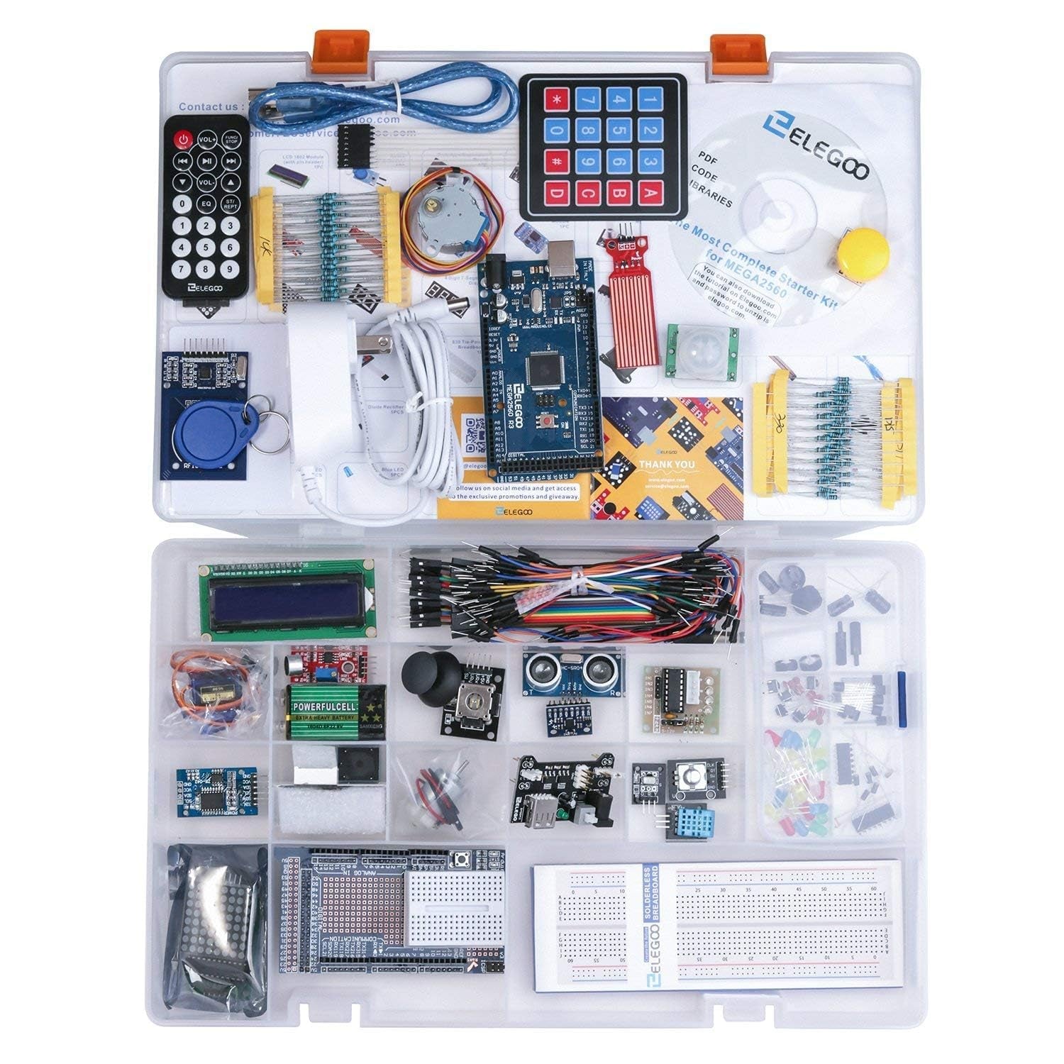 Mega R3 Project the Most Complete Ultimate Starter Kit with Tutorial Compatible with Arduino IDE