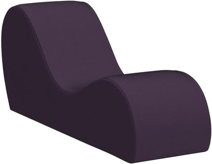 Sleek Chaise Lounge for Yoga-Made in the Usa-For Stretching, Relaxation, Exercise & More, 60D X 18W X 26H Inch, Aubergine