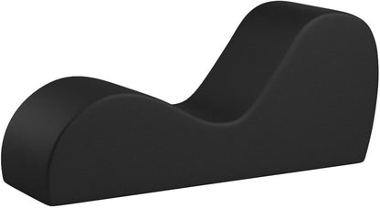 Sleek Chaise Lounge for Yoga-Made in the Usa-For Stretching, Relaxation, Exercise & More, 60D X 18W X 26H Inch, Black