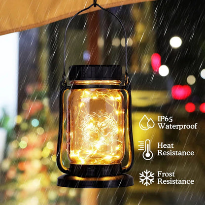 10'' Solar Powered Integrated LED Outdoor Lantern