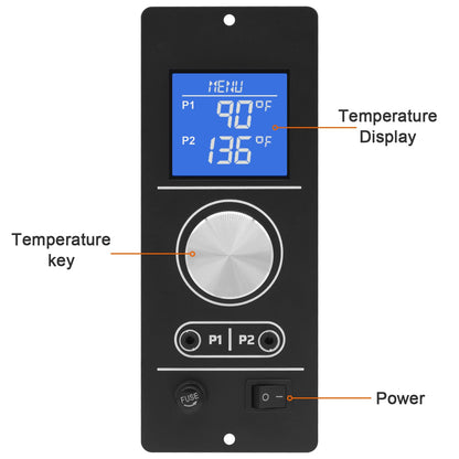 Digital Thermostat Controller for Camp Chef Gen 2 Retro Non-Wi-Fi Pellet Grill PG24-82, Comes with Dual Meat Probes and RTD Temperature Sensor