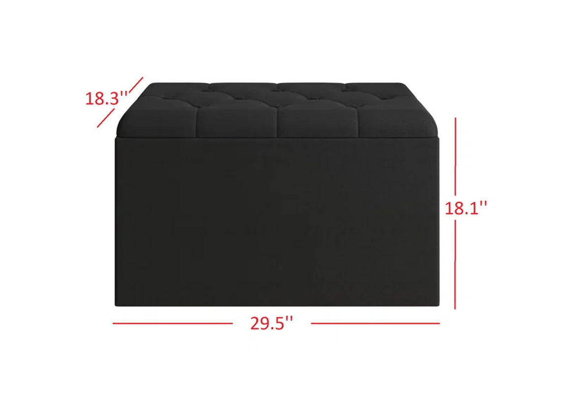 Hamman Velvet Upholstered Storage Bench