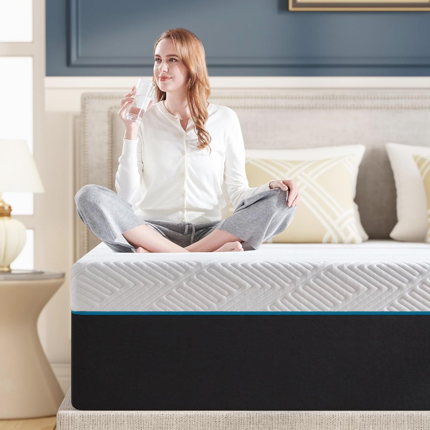 Queen Mattress,10-Inch Queen Size Foam Mattress in Box,Edges Support for Sleep Supportive,60" X 80" X 10"