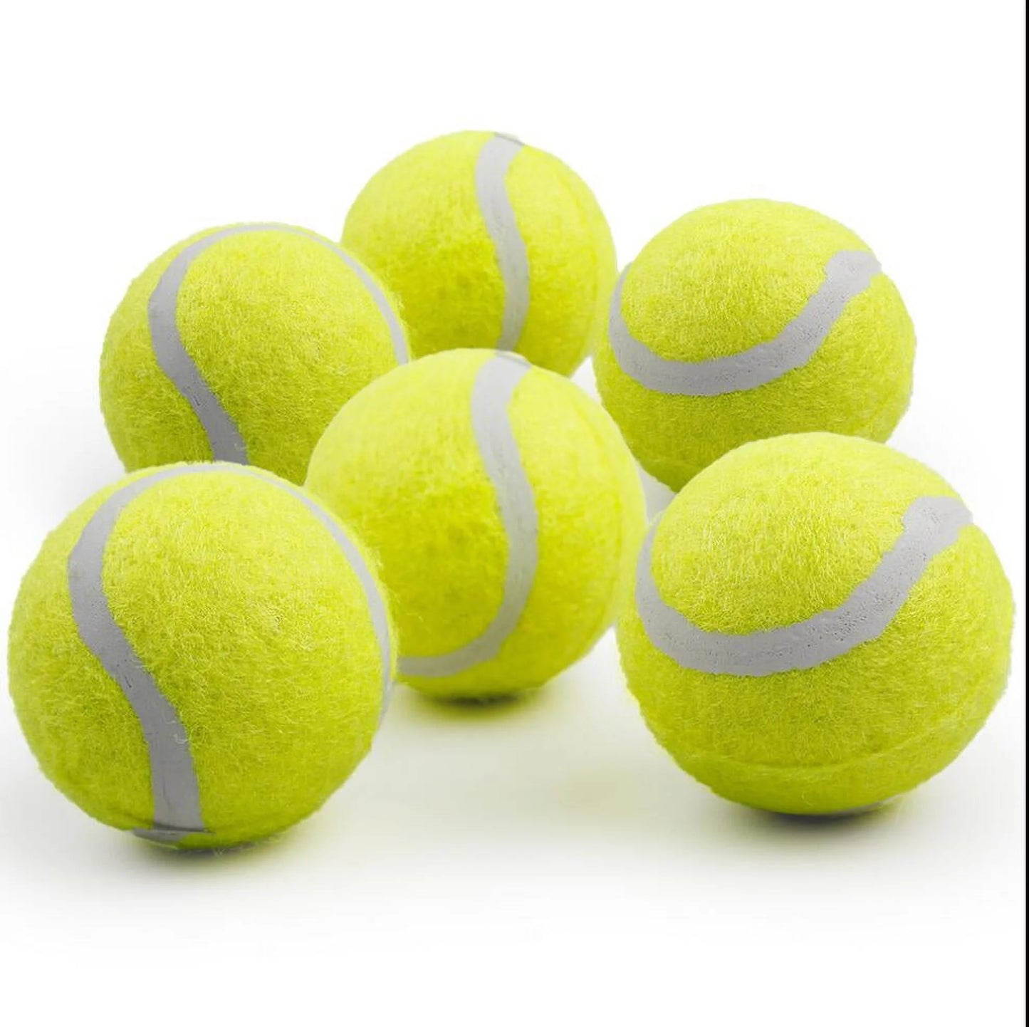 Automatic Ball Launcher Replacement Balls for Small to Medium Sized Dogs, 6Pcs (2-Inch Mini Pet Throwing Tennis Balls)