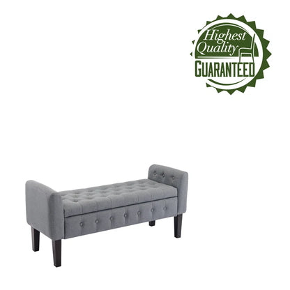 Anvee Polyester Blend Upholstered Storage Bench