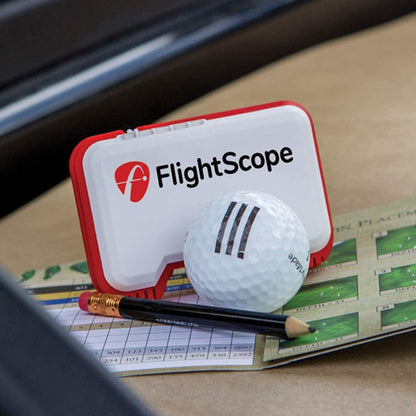 Flightscope Mevo Portable Golf Launch Monitor and Rangefinder with Real Time Data and Signature Series Case | Carry Distance, Spin Rate, Club & Ball Speed, Vertical Launch, Smash Factor, and More!