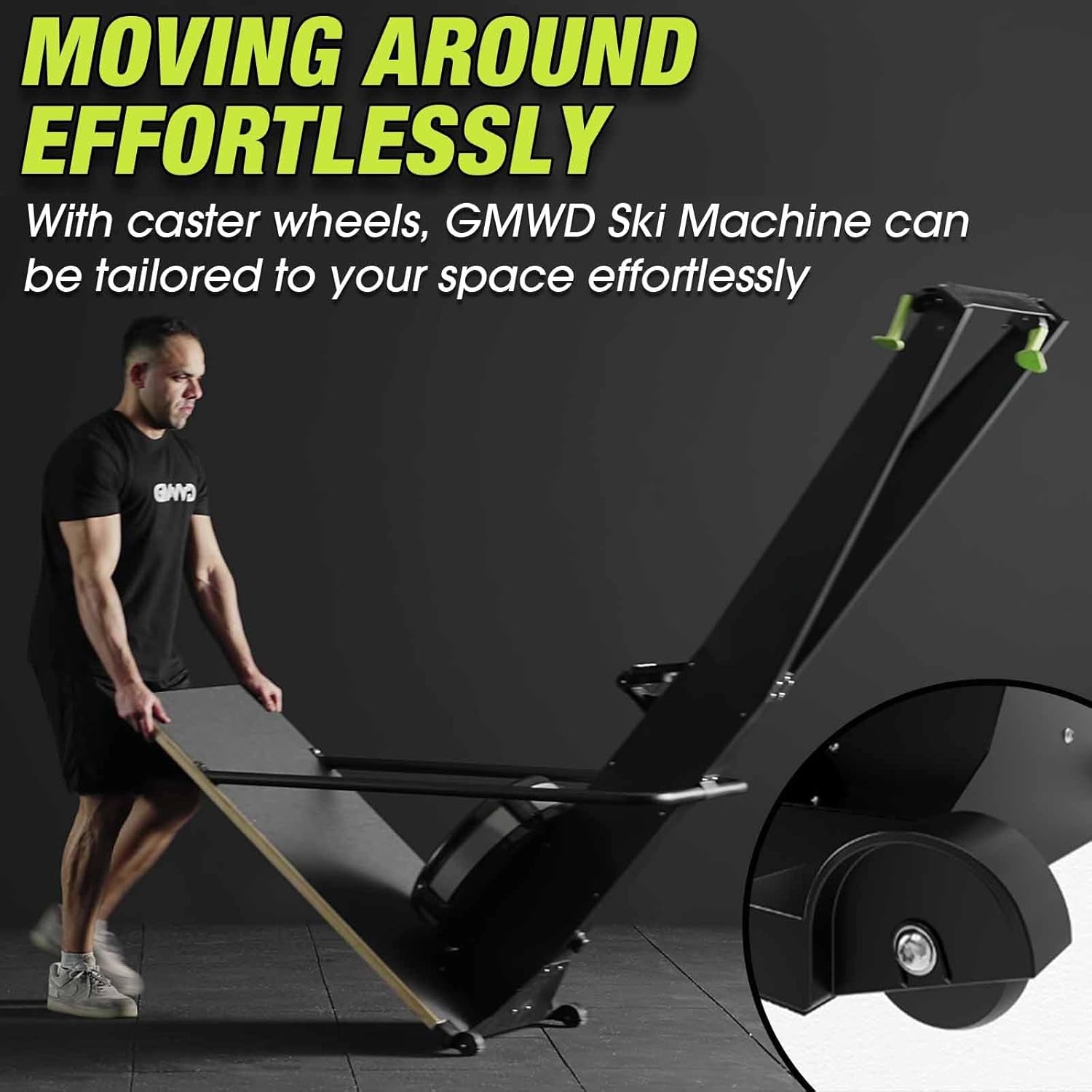 Ski Exercise Machine, Ski Equipment Indoor Aerobic Wind Resistance Machine, Indoor Strength Training Home Gym Equipment