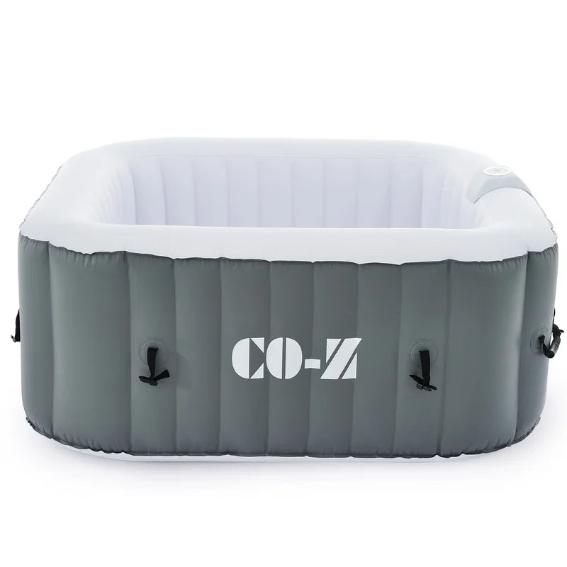 120 Volt 4 Person - Person 120 - Jet Vinyl Square Inflatable Hot Tub