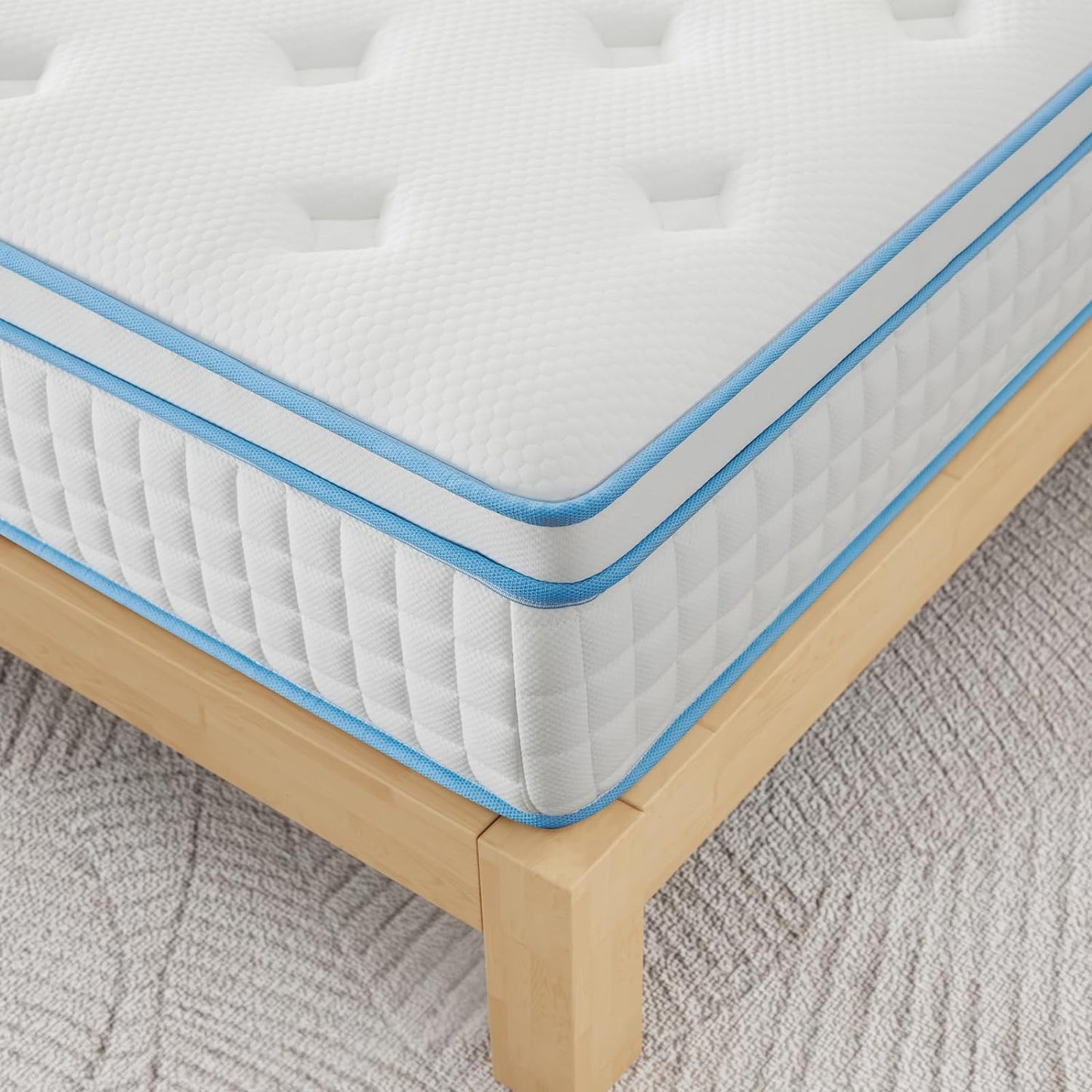 12 Inch Full Size Mattress,Cooling-Gel Memory Foam and Individually Pocket Innerspring Hybrid Bed Mattress