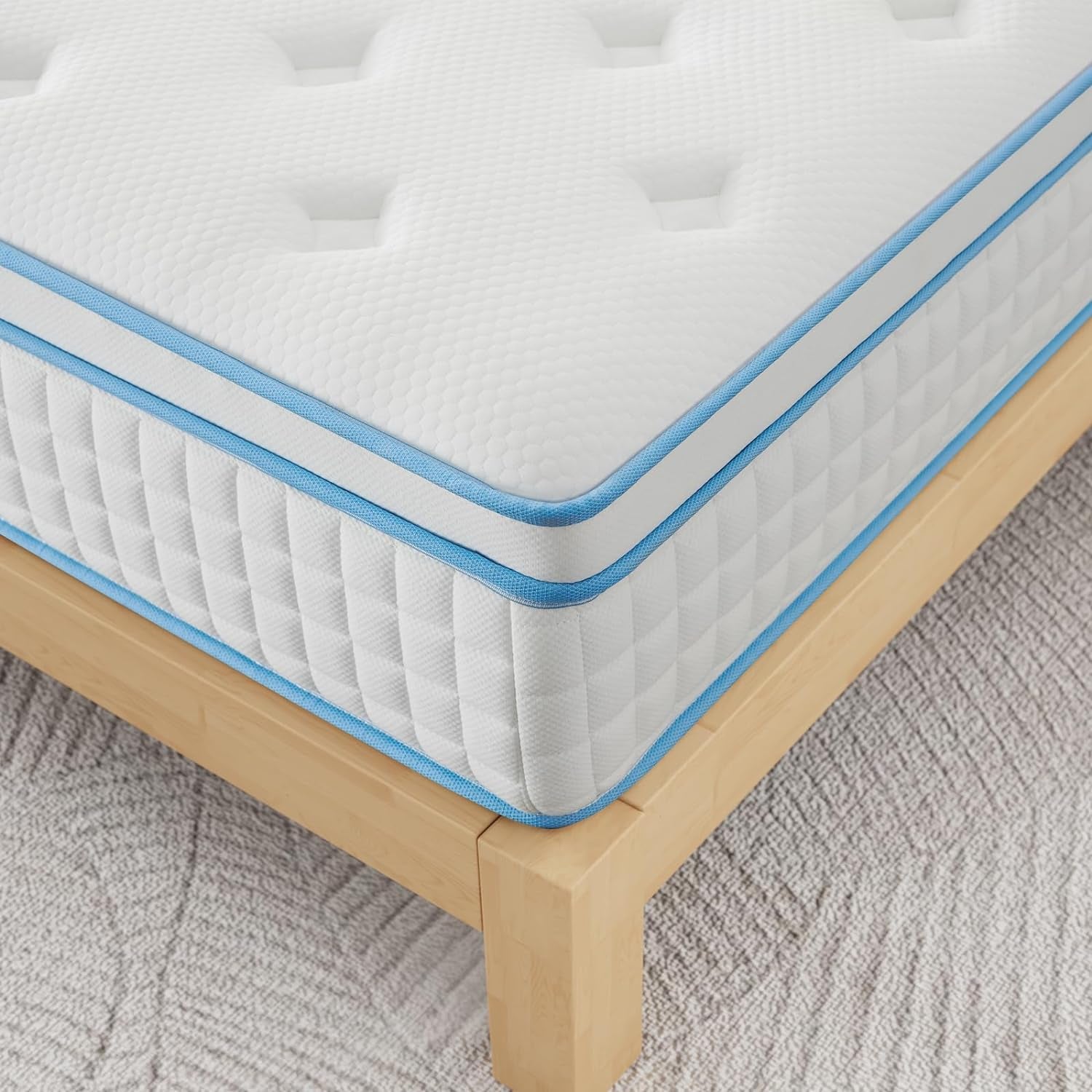 12 Inch Full Size Mattress,Cooling-Gel Memory Foam and Individually Pocket Innerspring Hybrid Bed Mattress