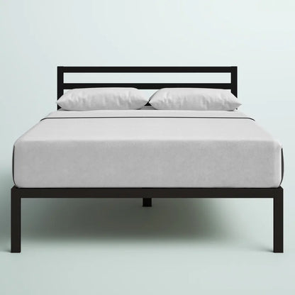 Santrell 14" Contemporary Modern Metal Platform Bed