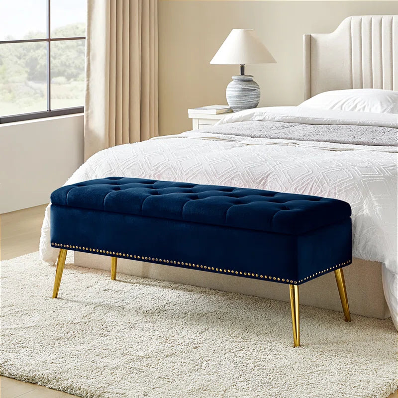 Kajana Upholstered Flip Top Storage Bench