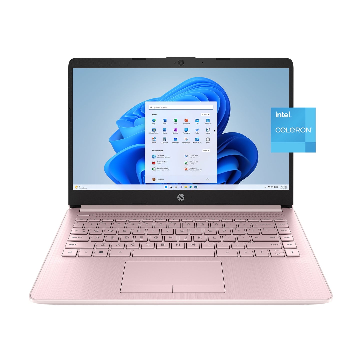 Stream 14 Inch Laptop Intel Processor N4120 4GB RAM 64GB Emmc Pink (12-Mo. Microsoft 365 Included)