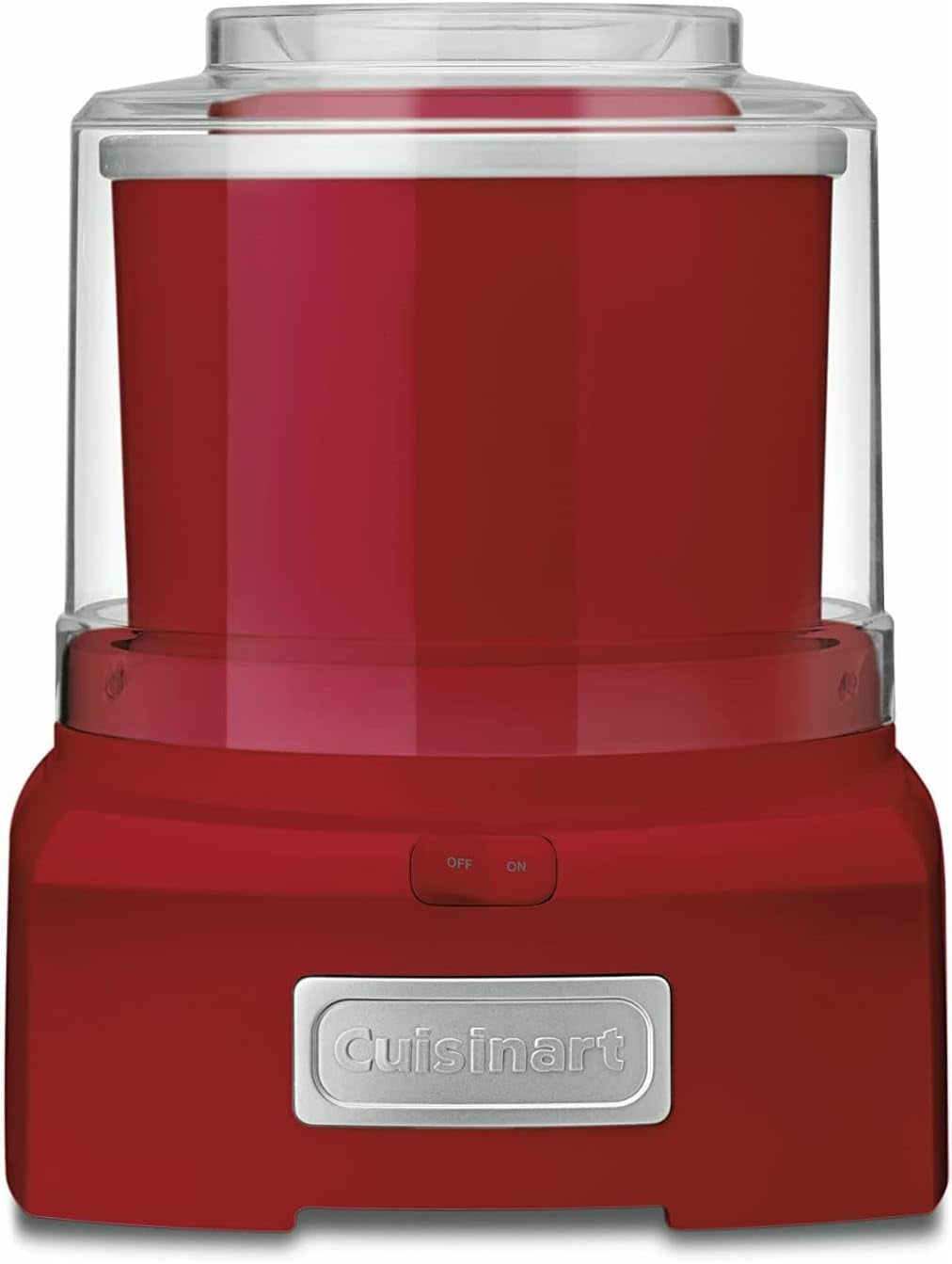 ICE-21RP1 1.5-Quart Frozen Yogurt, Ice Cream and Sorbet Maker, Double Insulated Freezer Bowl Elminates the Need for Ice and Makes Frozen Treats in 20 Minutes or Less, Red