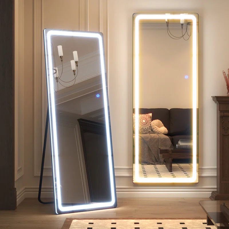 Oakleaf Modern & Contemporary Lighted Full Length Mirror - Design By Technique