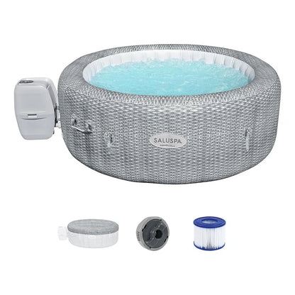 Honolulu Saluspa 6 Person Inflatable round Hot Tub Spa with 140 Airjets