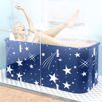 Portable Bath Tub, Foldable Bathtub for Adults and Kids, Therapy Tub for Shower Stall Bathroom Fold up Japanese Soaking Hot SPA Bathtub, Hot Bath Tub, Ice Bath Tub 45.3''X23.6''X19.7''