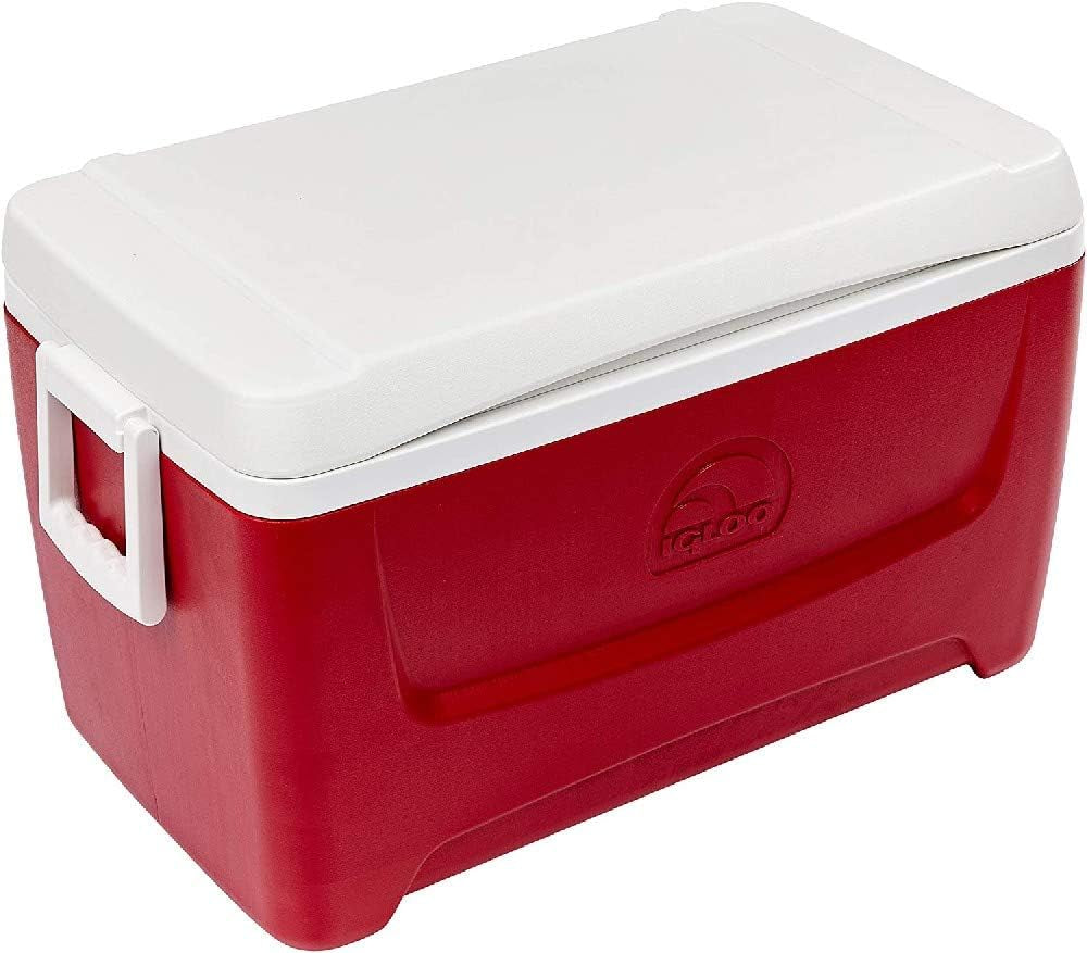 Island Breeze 48 Quart Cooler (Lava Red, 25.562 X 14.062 X 14.125-Inch)