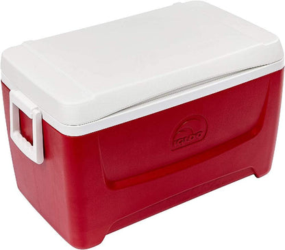 Island Breeze 48 Quart Cooler (Lava Red, 25.562 X 14.062 X 14.125-Inch)