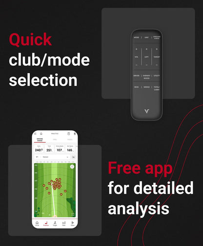 Voice Caddie SC4 Golf Launch Monitor & Smart Golf Simulator for Home | Portable Golf Swing Analyzer & Golf Tracker with Bluetooth