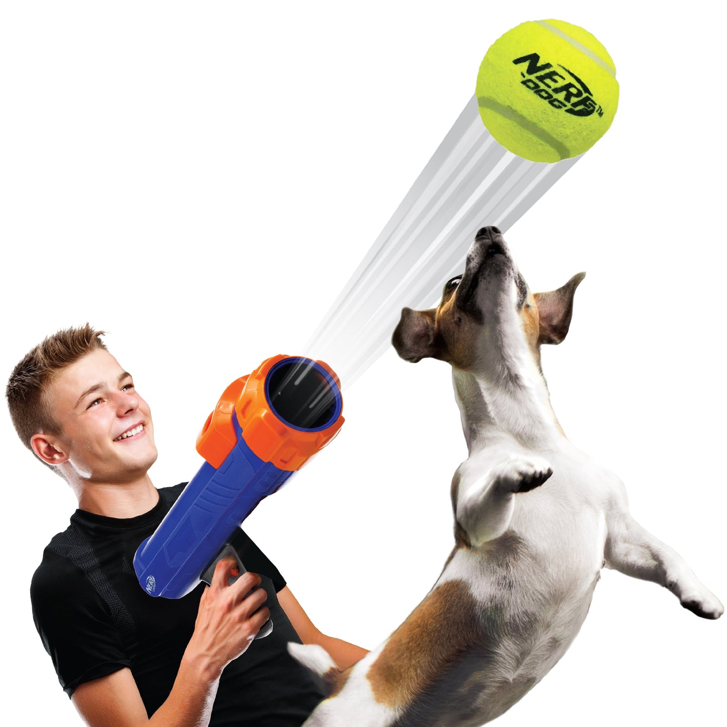 16” Tennis Ball Blaster Dog Toy with 4 Balls