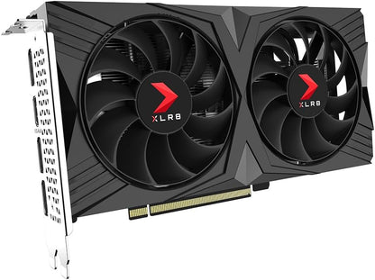 Geforce RTX™ 4060 8GB XLR8 Gaming Verto™ Dual Fan OC Graphics Card DLSS 3 (128-Bit, Pcie 4.0, GDDR6, Hdmi/Displayport, Supports 4K, 2 Slot)