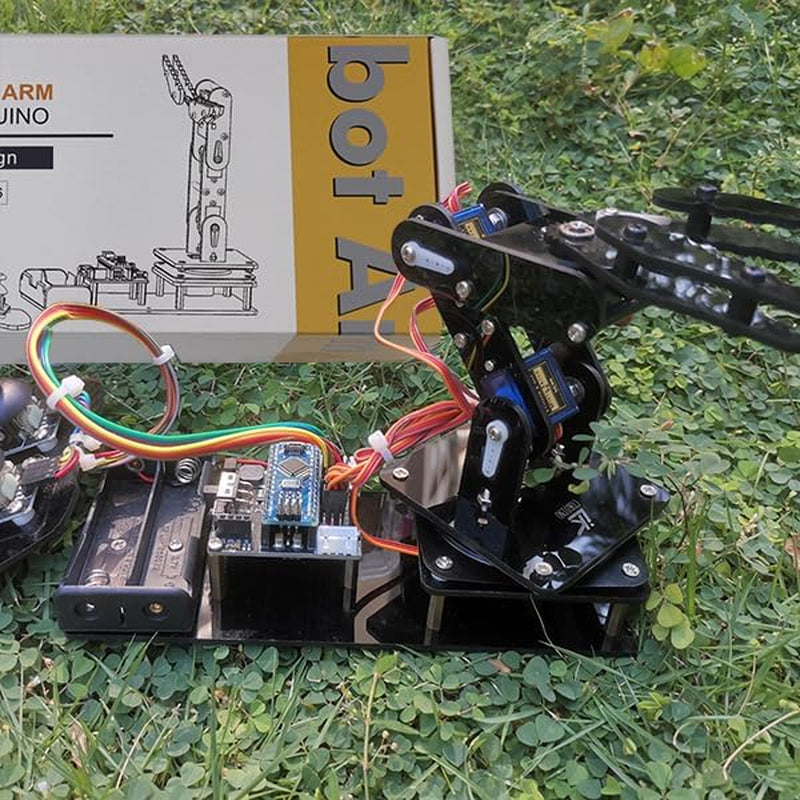 Robot Arm for Arduino, Smart Robot Building Kit That Can Memorize and Repeat Movements for Beginners/Kids/Adults to Learn Electronic, Programming, Math and Science