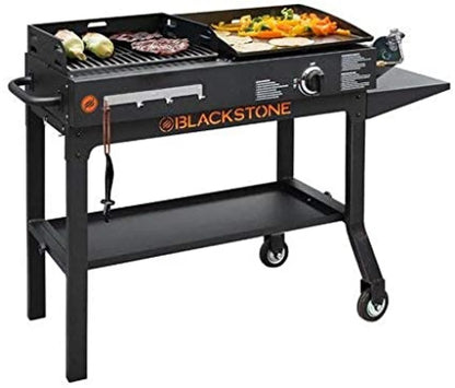 " Easy Assemble Care, Store and Use Tough Durable Ever Reliable Blackstone Griddle & Charcoal Grill Combo 1819 - Serve up Really Tasty Meals with That Distinct Grilled to Perfection Flavor"