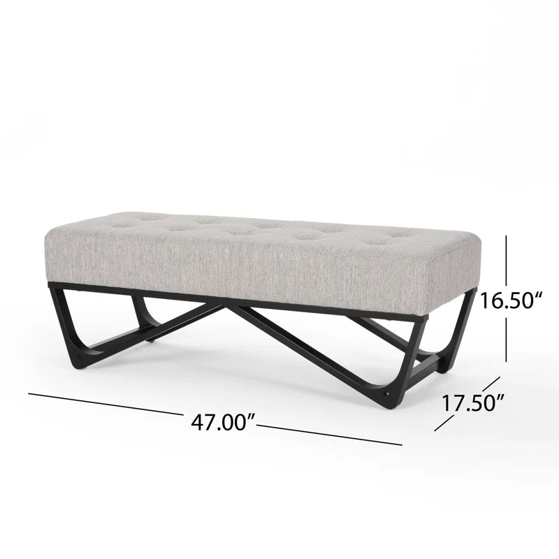 Petrie Polyester Upholstered Bench