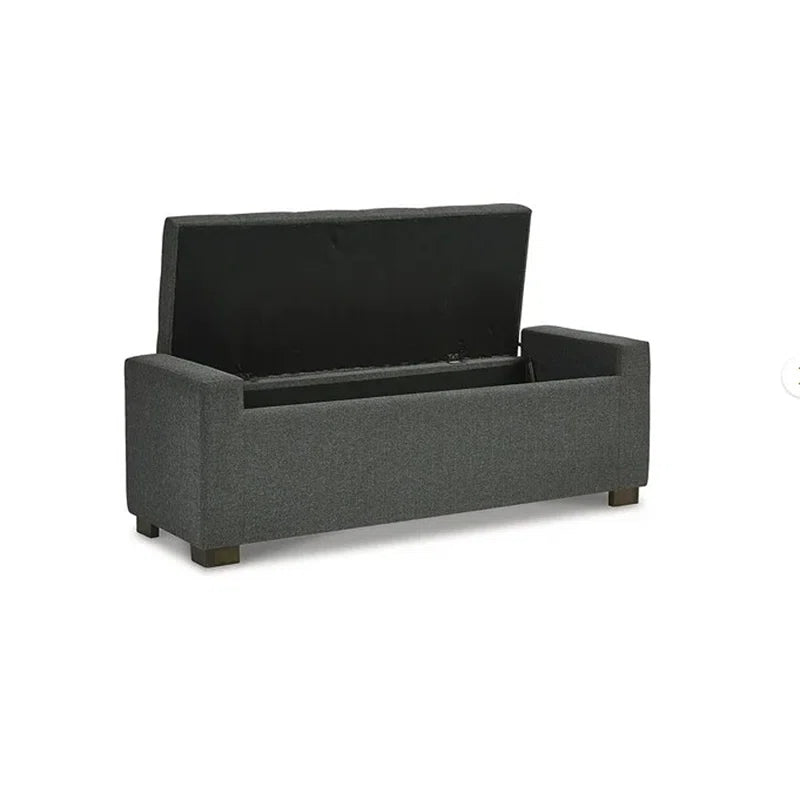 Allure Polyester Upholstered Storage Bench