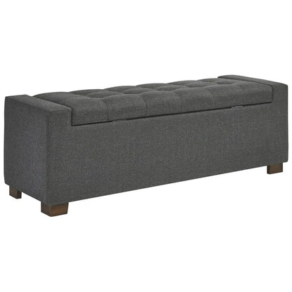 Allure Polyester Upholstered Storage Bench