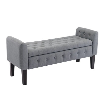 Anvee Polyester Blend Upholstered Storage Bench