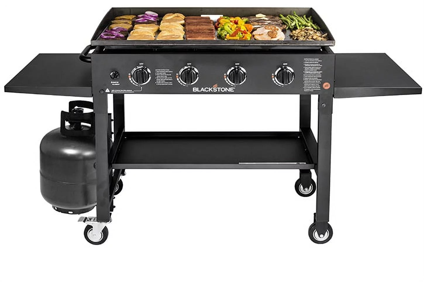 4-Burner 36" Griddle Cooking Station W/ Rear Grease Management