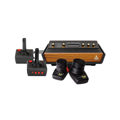 Atari Flashback 12 Gold, Retro Game Console, Built-In 130 Classic Games, Two Joystick and Paddle Controllers, HDMI, PLUG & PLAY on HD TV
