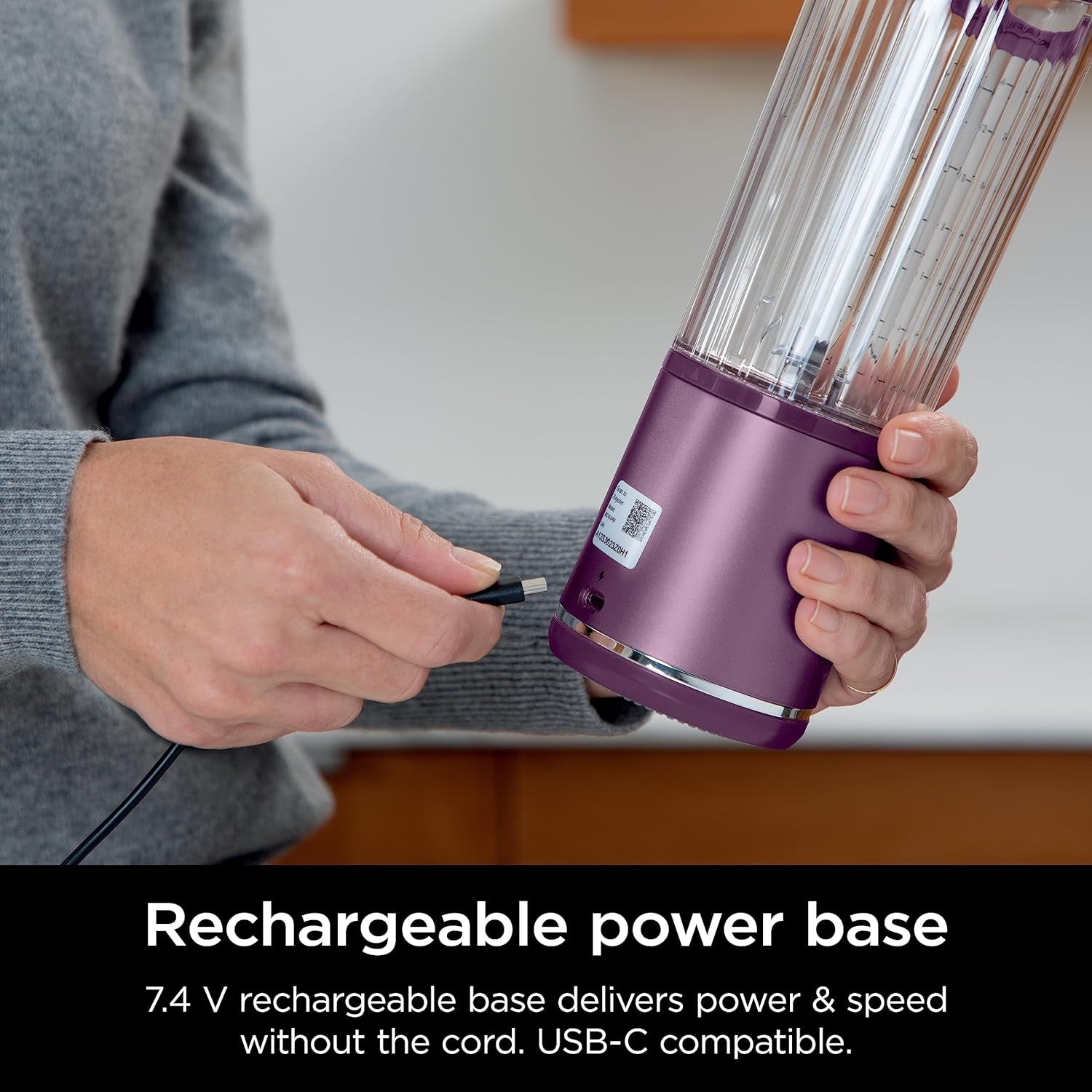 BC151PR Blast Portable Blender, Cordless, 18Oz. Vessel, Personal Blender-For Shakes & Smoothies, BPA Free, Leakproof-Lid & Sip Spout, USB-C Rechargeable, Dishwasher Safe Parts, Passion Fruit