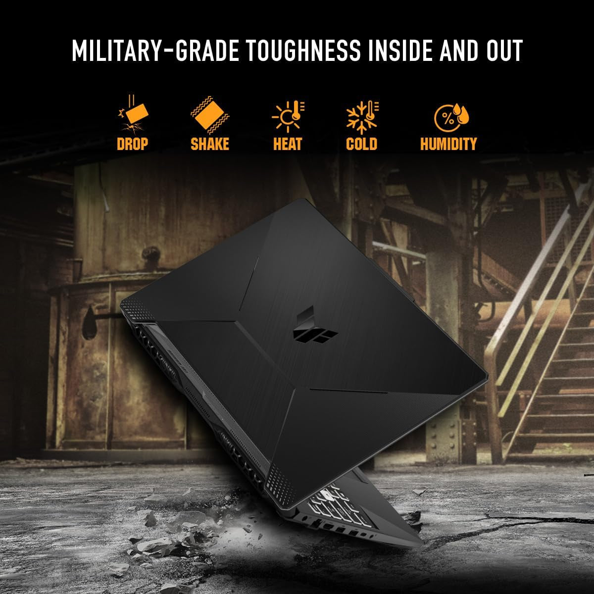 TUF Gaming A15 (2024) Gaming Laptop, 15.6” FHD 144Hz Display, NVIDIA® Geforce RTX™ 2050, AMD Ryzen™ 5 7535HS, 8GB DDR5, 512GB Pcie® Gen4 Nvme™ SSD, Wi-Fi 6, Windows 11, FA506NF-ES51