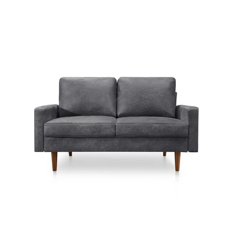 Dover 58'' Faux Leather Loveseat