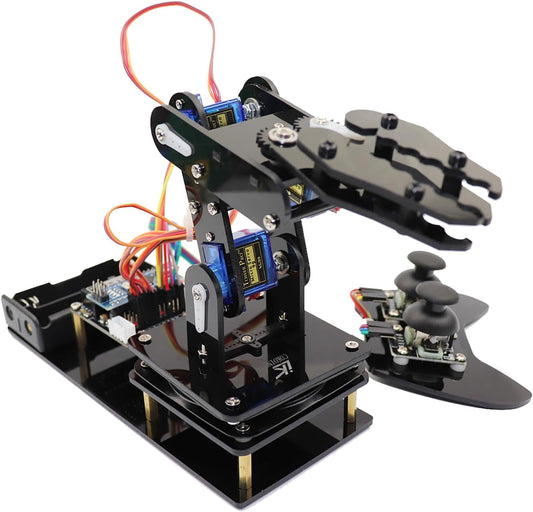 Robot Arm for Arduino, Smart Robot Building Kit That Can Memorize and Repeat Movements for Beginners/Kids/Adults to Learn Electronic, Programming, Math and Science