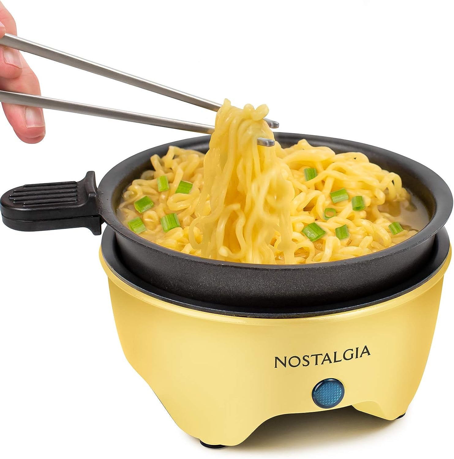 Mymini Personal Electric Skillet & Rapid Noodle Maker, Perfect for Healthy Keto & Low-Carb Diets, Yellow