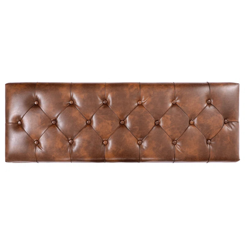 Arlecia Faux Leather Upholstered Storage Bench