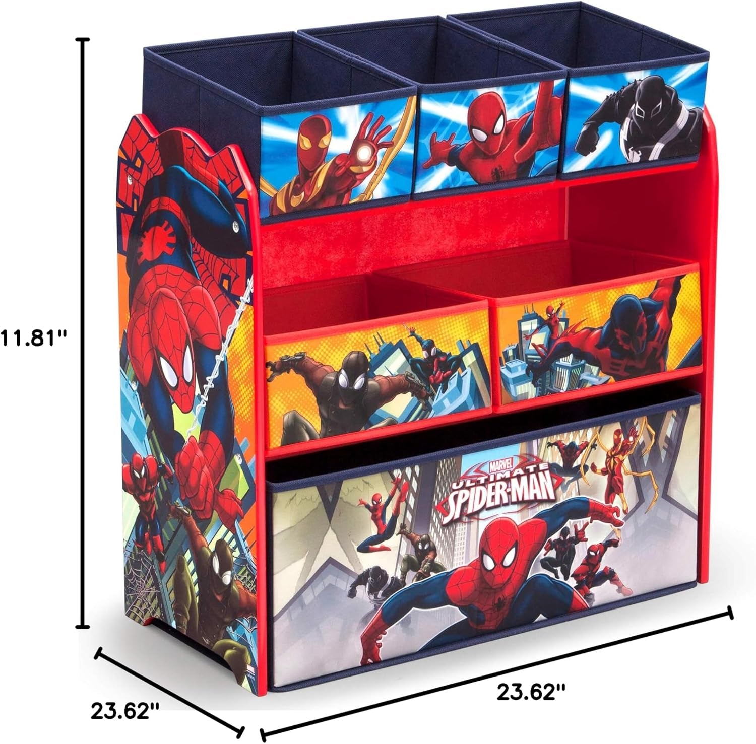 Multi-Bin Toy Organizer, Marvel Spider Man