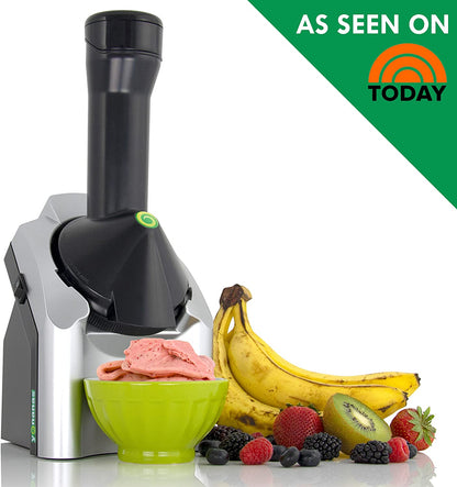 902 Classic Vegan, Dairy-Free Frozen Fruit Soft Serve Maker, Includes 36 Recipes, 200-Watts, Silver