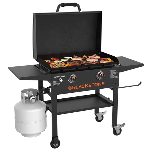 2-Burner 28” Propane Griddle with Hood and Omnivore Griddle Plate