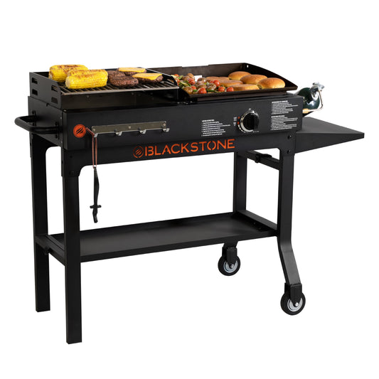 Duo 17" Propane Griddle and Charcoal Grill Combo