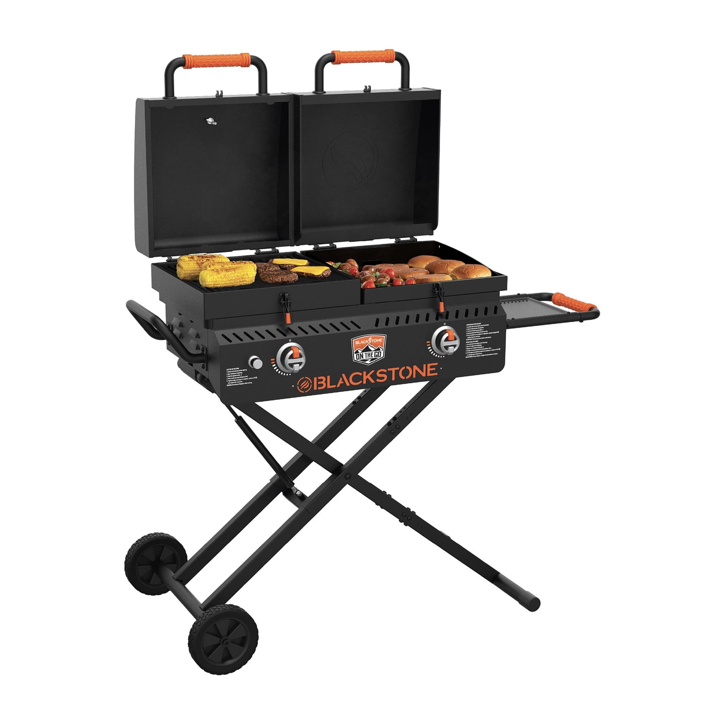 on the Go 17" Griddle and Grill Combo with Hood