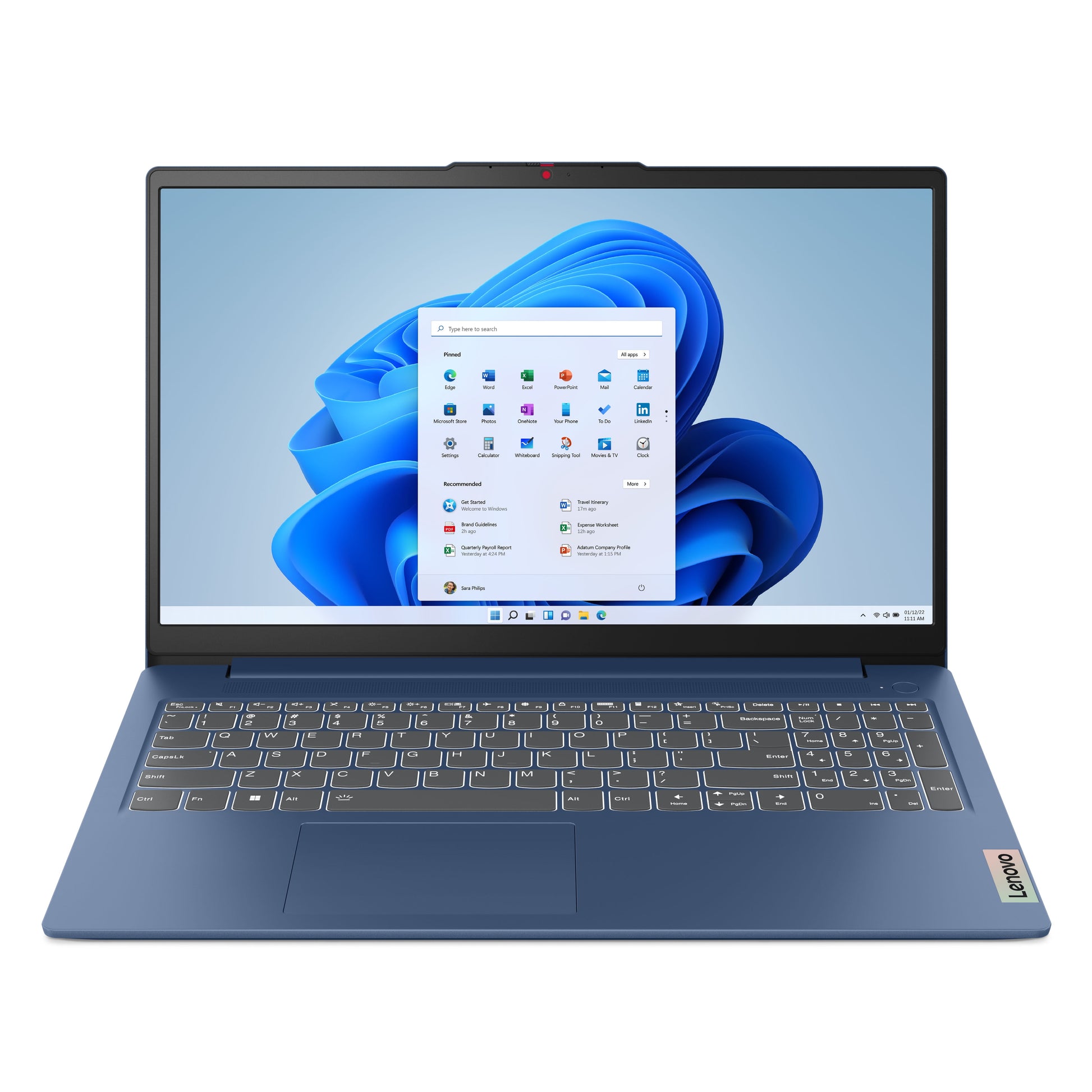 Ideapad Slim 3 15.6 Inch FHD IPS Touch Laptop AMD Ryzen 7-7730U 16GB RAM 512GB SSD Abyss Blue