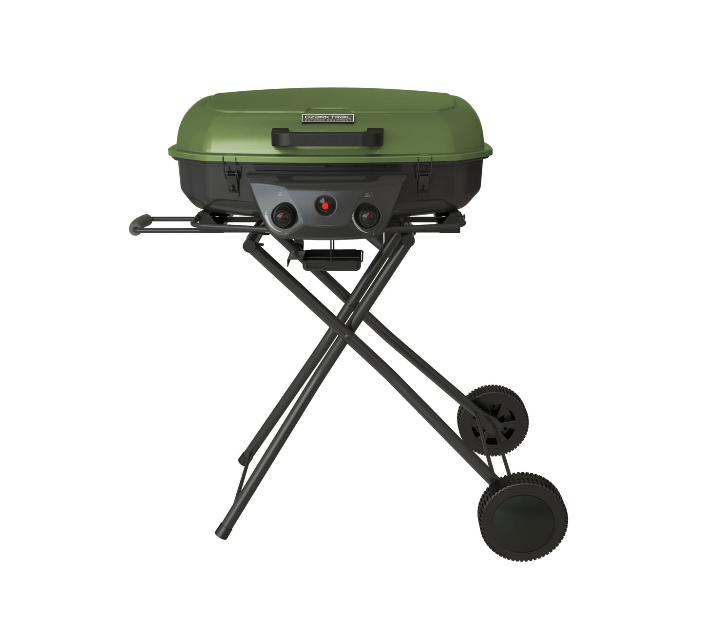 2 Burner Portable 2 in 1 Propane/Gas Griddle/Grill with Folding Cart