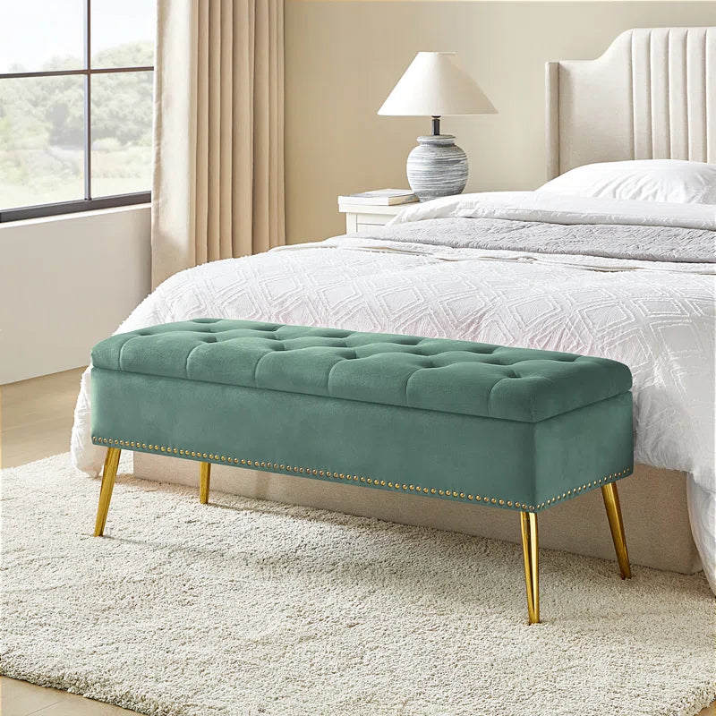 Kajana Upholstered Flip Top Storage Bench